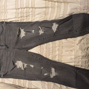 Torrid Charcoal Distressed Skinny Jeans